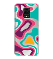 Xiaomi Redmi Note 9 Pro Uyumlu Kapak Renkli Desen Tasarımlı Şeffaf Silikon Kılıf