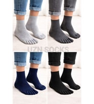 Bambu 5 Parmak Unisex Çorap – 4 Çift Terletmez, Doğal ve Konforlu