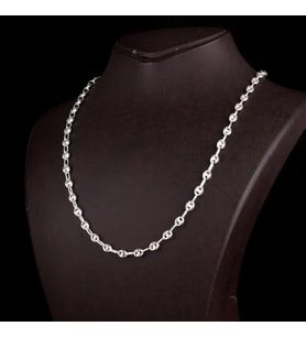 925 AYAR GÜMÜŞ GEMİCİ MODEL ERKEK ZİNCİR (Gri)