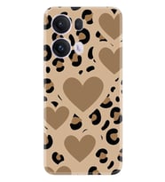 Oppo Reno 13F Kılıf Boutique Baskılı Resimli Leopar Kalp Pcode -068