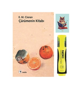 Çürümenin Kitabı - Emil Michel Cioran 9789753422666 - Sarı Fosforlu Kalem - not defterli seti (Renksiz)