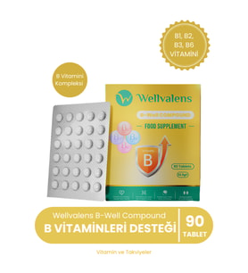 B Well Compound B1 B2 B3 B6 Vitaminleri İçeren 90 Tablet