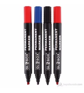 GLOBOX KOLİ KALEMİ YUVARLAK UÇ 4 LÜ KARIŞIK RENK 6513
