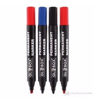 GLOBOX KOLİ KALEMİ YUVARLAK UÇ 4 LÜ KARIŞIK RENK 6513