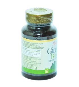 Balen Doğal Saf Ginkgo Biloba Tableti 600mg x 60 Bitkisel Tablet