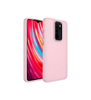 Xiaomi Redmi Note 8 Pro Uyumlu Kılıf Metal Çerçeve ve Buton Tasarımlı Silikon Zore Luna Kapak