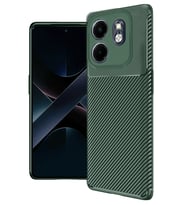İnfinix 50I 4G Kılıf Auto Focus Karbon Kapak - Koyu Yeşil