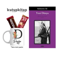 Kutupkitap Kupa Kişiye Özel Not Yeni Dünya Sabahattin Ali Kitap Hediye Seti (Beyaz)