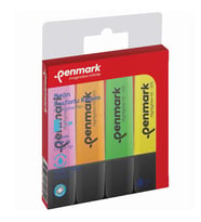 Penmark Fosforlu Kalem 4 Lü Karışık Renk Neon İşaretleme Kalemi (24 Adet 4 Lü Paket)