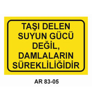 İŞ GÜVENLİĞİ UYARI LEVHASI 1 ADET PVC 21 X 29CM