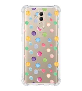 PrintiFy Huawei Mate 10 Lite Uyumlu Water Color 6 Baskılı Şeffaf Köşe Korumalı Antişok Kılıf