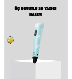 3D Kalem Ergonomik ve 1.75 mm Filament Destekli FDM Yazıcı Kalemi