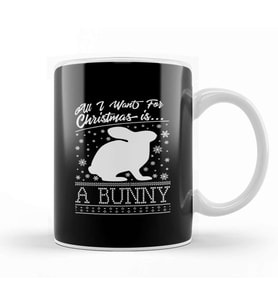 All I Want For Christmas Is A Bunny Knit Pattern Kupa Bardak Porselen