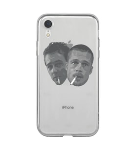 Iphone XR Uyumlu Fight Club Desenli Şeffaf Telefon Kılıfı