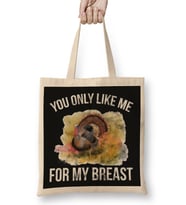 Funny Thanksgiving You Only Like Me For My Breast Bez Çanta Uzun Saplı