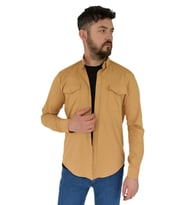 Erkek Spor Gömlek Silim Fit 9957 BGL-ST02724 (Hardal)
