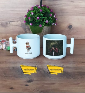 Baykuş Kupa Bardak T Fotoğraflı