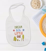 BK Kids Dream Big Little One Tasarımlı Bebek Mama Önlüğü - Model 1
