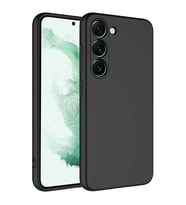 Vendas Samsung S23 Uyumlu W-Lansman Serisi Yumuşak Dokulu Kadife Iç Tasarımlı Lansman Kılıf (Siyah)
