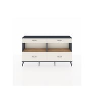 Arges Konsol 2 Raflı 4 Çekmeceli  176x30x99 Antrasit-Çam/Aytaşı