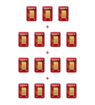 Nadir Gold 24 Ayar 15 Gram Külçe Altın (15 Adet 1 Gram Külçe Altın )
