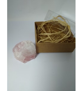 PEMBE KUVARS TAŞI BİBLO/ HAM DOĞALTAŞ BİBLO (70-80 gr)