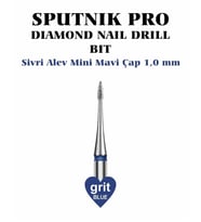 Elmas Sivri Alev Mini Freze Mavi Çap 1,0mm