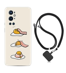 Tecno Spark 9 Pro Kılıf Resimli Boyun Askılı İpli Desenli Silikon Sweety Egg 1322