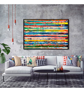 Colors - Yağlı Boya Dokulu Tablo