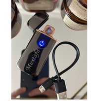 Kişiye Özel Şarjlı Dokunmatik Elektronik Çakmak Füme