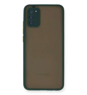 Galaxy A02S Kılıf Montreal Silikon Kapak - Yeşil