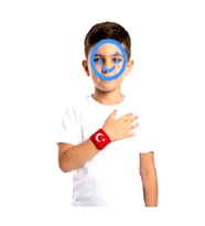 Bayrak Bileklik Bez Ayyıldızlı Bileklik
