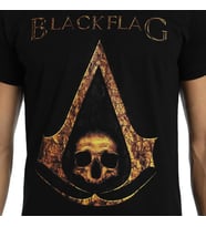 Bant Giyim - Assassin's Creed Siyah Erkek T-shirt Tişört