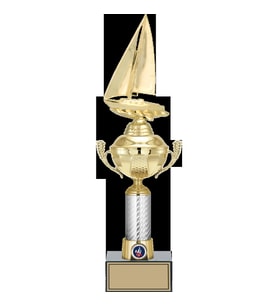 ODAK KUPA - Figürlü Kupalar - Yelken Figürlü Kupalar FG-058 C - 43 cm