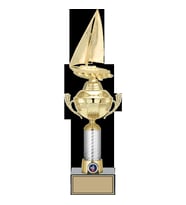 ODAK KUPA - Figürlü Kupalar - Yelken Figürlü Kupalar FG-058 C - 43 cm
