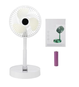 Katlanır Teleskopik Zemin Fanı Yaz Sessiz Masaüstü USB Şarj Edilebilir Taşınabilir Mini Fan
