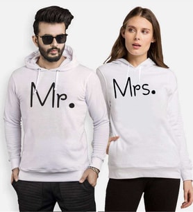 Tshirthane Mr. Mrs. 16 Sevgili Kombinleri Kapüşonlu Kombini (Tek Ürün Fiyatıdır.)