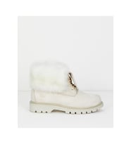 Caterpillar Utah Fur Beige Nubuk Kadın Bot (Bej)