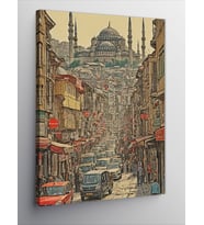 Kanvas Tablo İstanbul Temalı