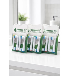 3 Paket Yedek Fırça Başlıkları, Oral B Braun için 12 Adet Elektrikli Diş Fırçası Başlığı, EB17-P Yumuşak Fırça Başlıkları Oral B pro 1000/3000/5000, Vitality Smart Genius Serisi