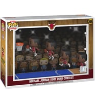 Funko Pop! Moments Deluxe: Chicago Bulls - Michael Jordan - 1987 Dunk Yarışması - Koleksiyon Vinil F (Krem)