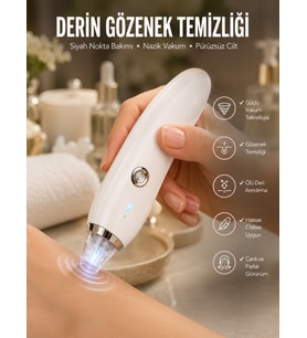 4 Başlıklı Pilli Vakumlu Siyah Nokta Temizleyici Akne Ve Önleyici