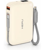 Armor Series HP-AP03Y 10.000 mAh Qualcomm Quick Charge 3.0 Dijital Ekranlı Hızlı Şarj Powerbank - Bej