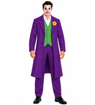 Joker Kostümü Mor Yetişkin