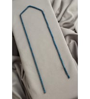 Hematit Doğal Taş Mat Mavi Dikdörtgen Kesim 2x4mm Dizi [AA]
