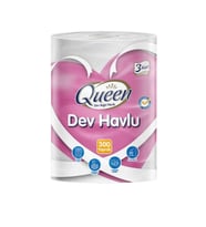 QUEEN Dev Rulo Kağıt Havlu 3 Katlı 300 Yaprak