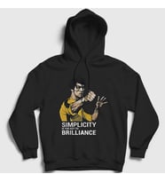 Presmono Unisex Siyah Brilliance Bruce Lee Kapüşonlu Sweatshirt 256681tt