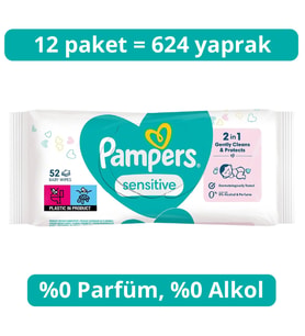 Prima Sensitive Islak Havlu Mendil 52x12 624 Yaprak