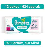 Prima Sensitive Islak Havlu Mendil 52x12 624 Yaprak
