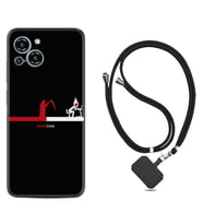 Reeder S23 Max Pro Kılıf Silikon Boyun Askılı İpli Desenli Silikon Dead Line 1662
